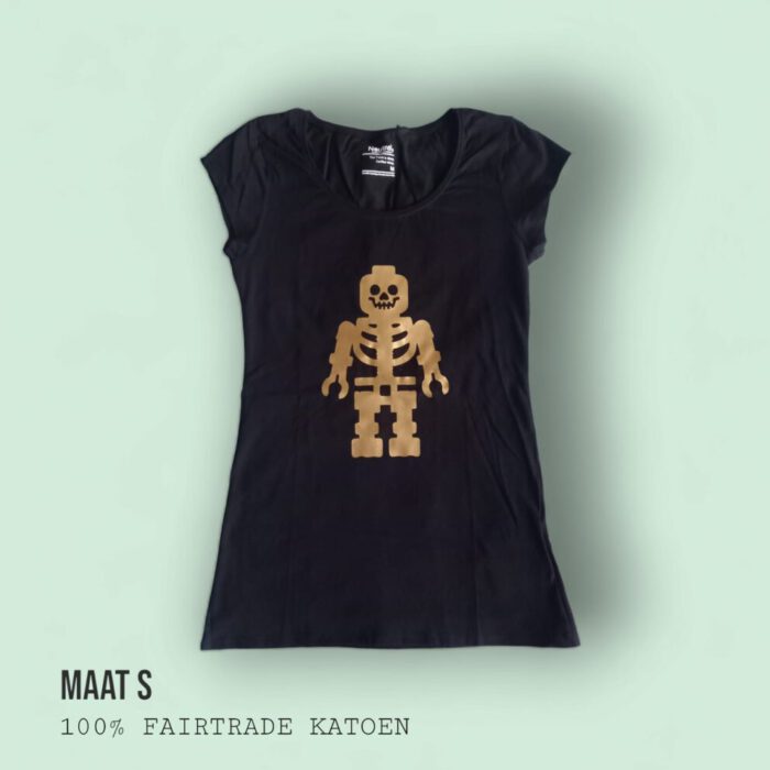 Golden Skeleton shirt Small